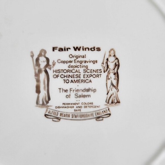 Fair Winds The Friendship of Salem Dinner Plate 10.5" - Picture 9 of 10